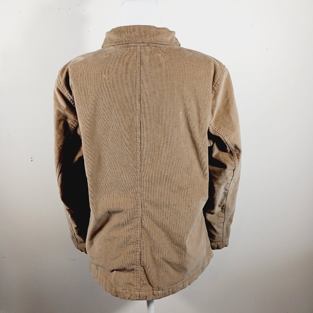 Denim & Co. Women's Utility Jacket, Tan Corduroy, Size Large, Safari Barn Chore - Picture 3 of 15